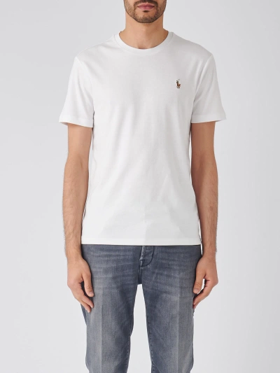 Polo Ralph Lauren Short Sleeve T-shirt T-shirt In Bianco