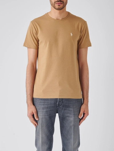 Polo Ralph Lauren Short Sleeve T-shirt T-shirt In Caffe