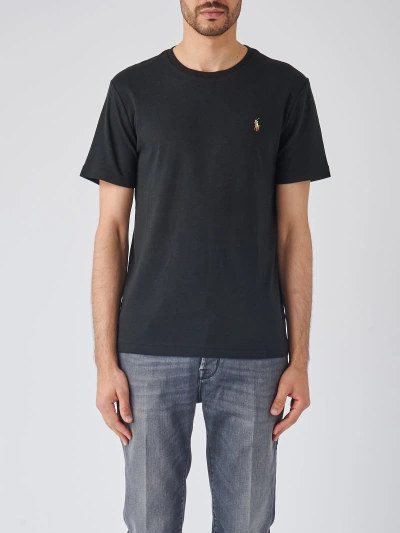 Polo Ralph Lauren Short Sleeve T-shirt T-shirt In Nero