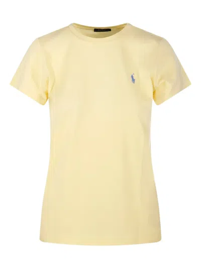Polo Ralph Lauren Polo Pony-embroidered Cotton T-shirt In Yellow