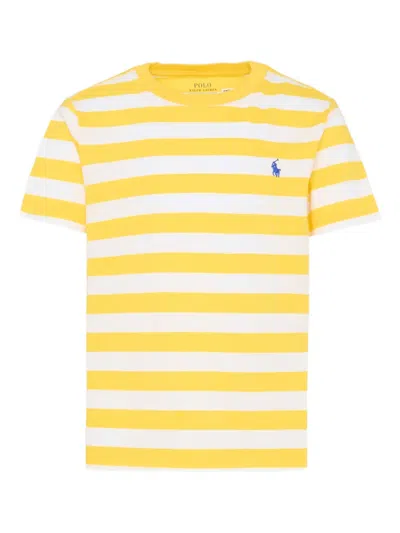 Polo Ralph Lauren Kids' Short-sleeve T-shirt In Yellow