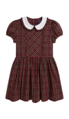 Polo Ralph Lauren Short Sleeve Tartan Dress In Red