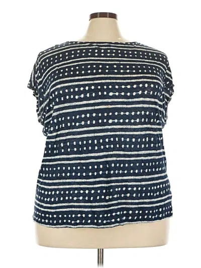 Pre-owned Polo Ralph Lauren Short Sleeve Top Blue Boatneck Tops
