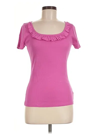 Polo Ralph Lauren Short Sleeve Top Pink Sweetheart Neckline Tops