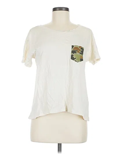 Pre-owned Polo Ralph Lauren Short Sleeve T-shirt In Ivory