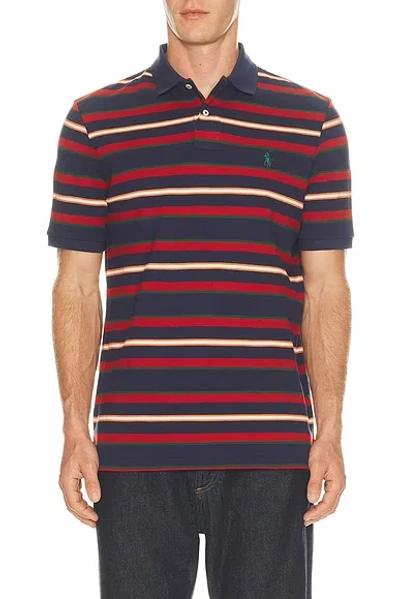 Polo Ralph Lauren Short Sleeve Yarn-dyed Mesh Polo In Animal Print