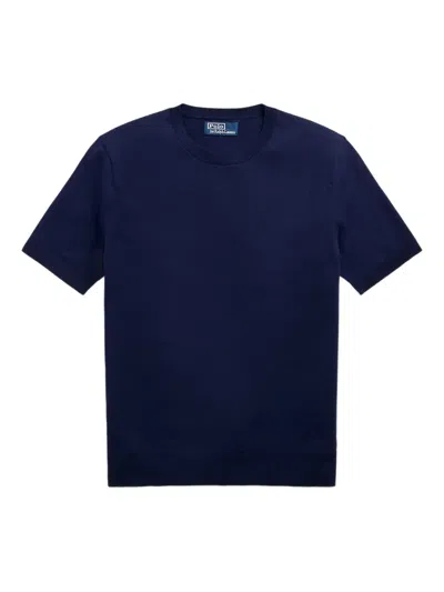 Polo Ralph Lauren Short-sleeved Cotton T-shirt In Blue
