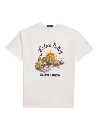 Polo Ralph Lauren Short-sleeved Graphic T-shirt In White