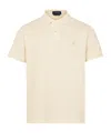 Polo Ralph Lauren Custom Slim Mineral-dyed Buttoned Polo Shirt In Nude