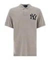 Polo Ralph Lauren "yankees" Polo Shirt With Polo Collar In Gray