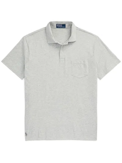 Polo Ralph Lauren Short-sleeved Polo Shirt In Grey