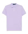 Polo Ralph Lauren Man Polo Shirt Lilac Size Xxl Cotton In Purple