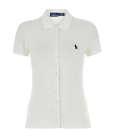 POLO RALPH LAUREN POLO RALPH LAUREN BUTTONED-PLACKET POLO SHIRT