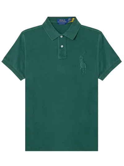 Polo Ralph Lauren Short-sleeved Polo Shirt With Logo In Green