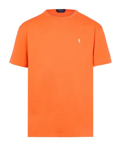 Polo Ralph Lauren Short Sleeved T-shirt In Orange