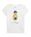 Polo Ralph Lauren Polo Bear Cotton Jersey Tee In White