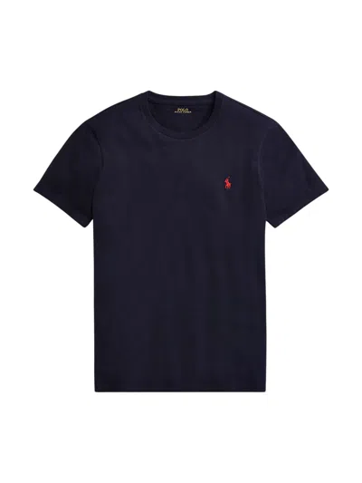 Polo Ralph Lauren Short-sleeved T-shirt With Logo In Blue