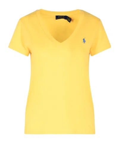 Polo Ralph Lauren Short-sleeved T-shirt In Yellow