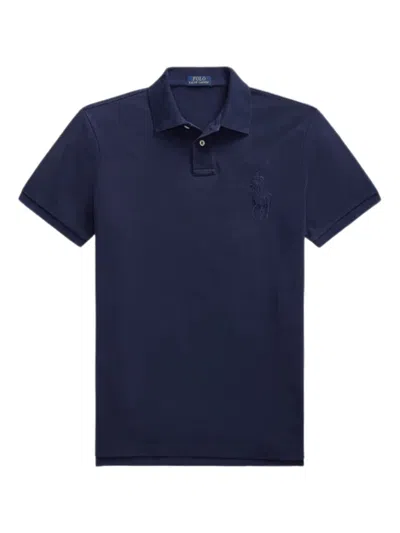 Polo Ralph Lauren Short Sleeves Polo With Logo In Blue