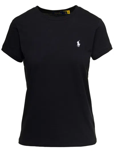 Polo Ralph Lauren Short Sleeves T-shirt In Nero
