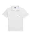 Polo Ralph Lauren Mm Ribbed Collar Straight Hem Polo In White