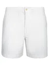 Polo Ralph Lauren Front Flat No Subclass Shorts In White