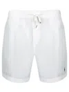 Polo Ralph Lauren Prepster Polo In Lino Da 15,2 Cm Classic Fit Shorts In White