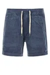 Polo Ralph Lauren Air Force Blue Corduroy Bermuda Shorts In Blue