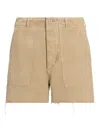 Polo Ralph Lauren Distressed High-rise Shorts In Brown