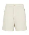 Polo Ralph Lauren Prepster Straight-leg Mineral-dyed Cotton Oxford Shorts In Natural