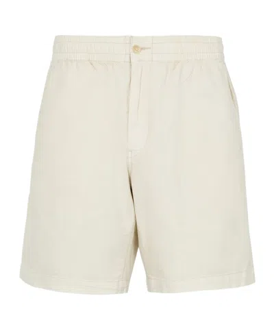 Polo Ralph Lauren Prepster Straight-leg Mineral-dyed Cotton Oxford Shorts In Neutrals