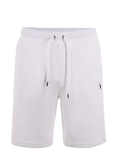 Polo Ralph Lauren Shorts  In Misto Cotone Disponibile Store Scafati In Bianco