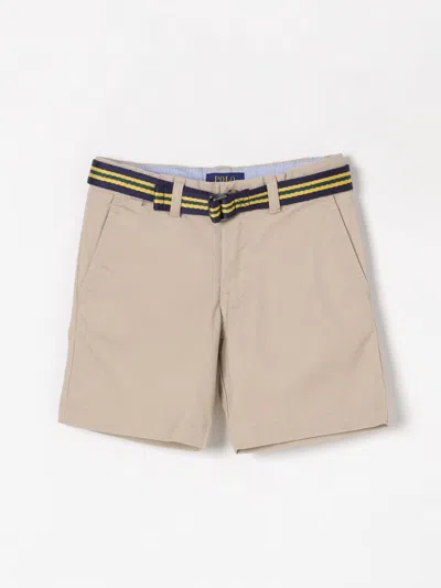 POLO RALPH LAUREN SHORTS POLO RALPH LAUREN KIDS COLOR KAKI,426550030