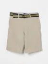 Polo Ralph Lauren Beige Cotton Bermuda Shorts With Belt In Kaki