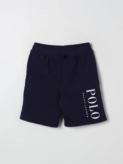 POLO RALPH LAUREN SHORTS POLO RALPH LAUREN KIDS COLOR NAVY,F48748045