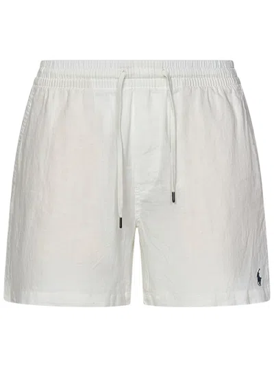 Polo Ralph Lauren Shorts Prepster  In Bianco