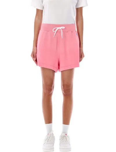 Polo Ralph Lauren Shorts Washed Fleece In Pink