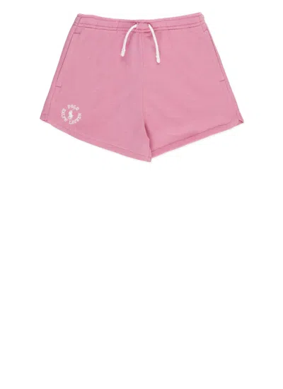 Polo Ralph Lauren Kids' Shorts With Logo In Pink