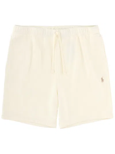 Polo Ralph Lauren Shorts With Logo In Neutral
