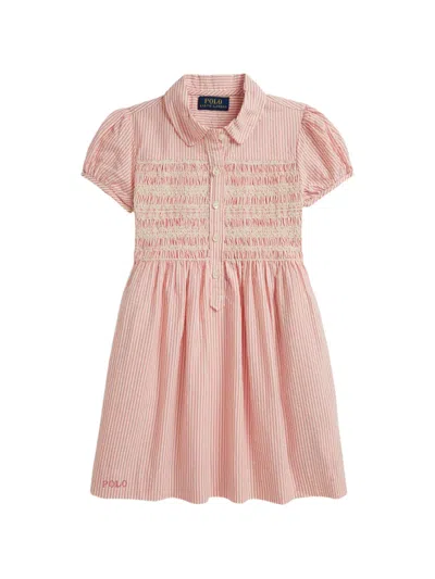 Polo Ralph Lauren Babies' Short-sleeve Dress In Pink
