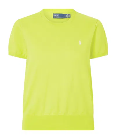 Polo Ralph Lauren Short-sleeve Knitted Sweater In Green
