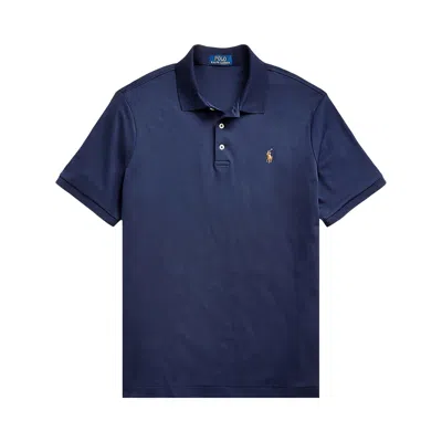Pre-owned Polo Ralph Lauren Short-sleeve Soft Touch Polo Shirt 'refined Navy' | Blue | Men's Size L
