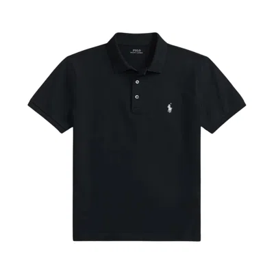 Pre-owned Polo Ralph Lauren Short-sleeve Stretch Mesh Polo With Button Placket 'black' | Men's Size M