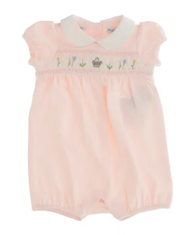 Polo Ralph Lauren Short-sleeved Bodysuit In Pink