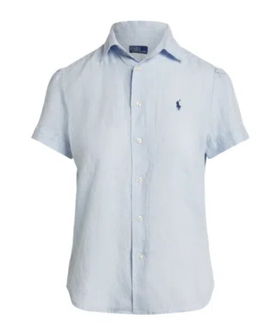 Polo Ralph Lauren Short-sleeved Shirt In Blue