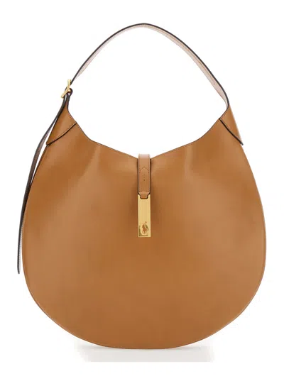 Polo Ralph Lauren Shoulder Bag In Brown