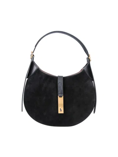 Polo Ralph Lauren Shoulder Bag "polo Id" In Black