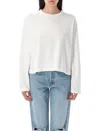 Polo Ralph Lauren Cropped Shrunken Fit Jersey Long-sleeve T-shirt In White