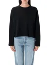 Polo Ralph Lauren Cropped Shrunken Fit Jersey Long-sleeve T-shirt In Black