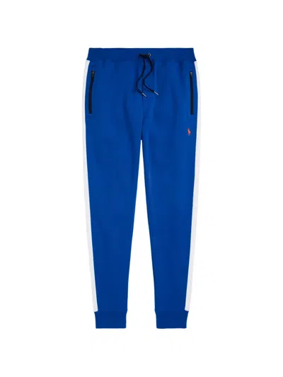 Polo Ralph Lauren Side-stripe Track Pants In Blue